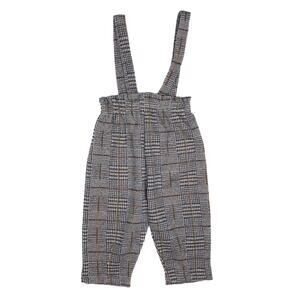 Zara Baby Suspenders Pants 12-18 Months Poly-Cotton Plaid